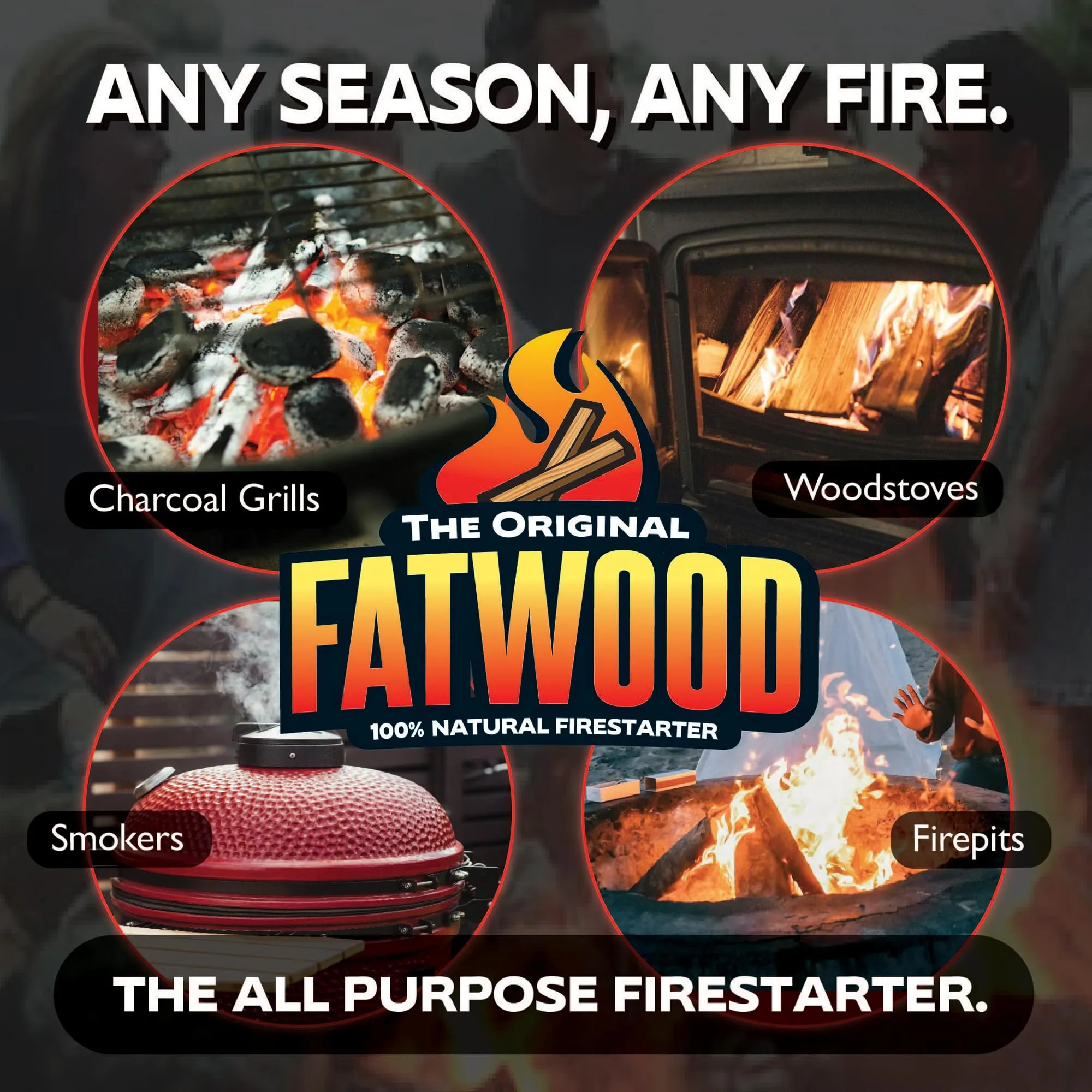 Better Wood Products Fatwood Firestarter Wooden Crate, 12-Pounds