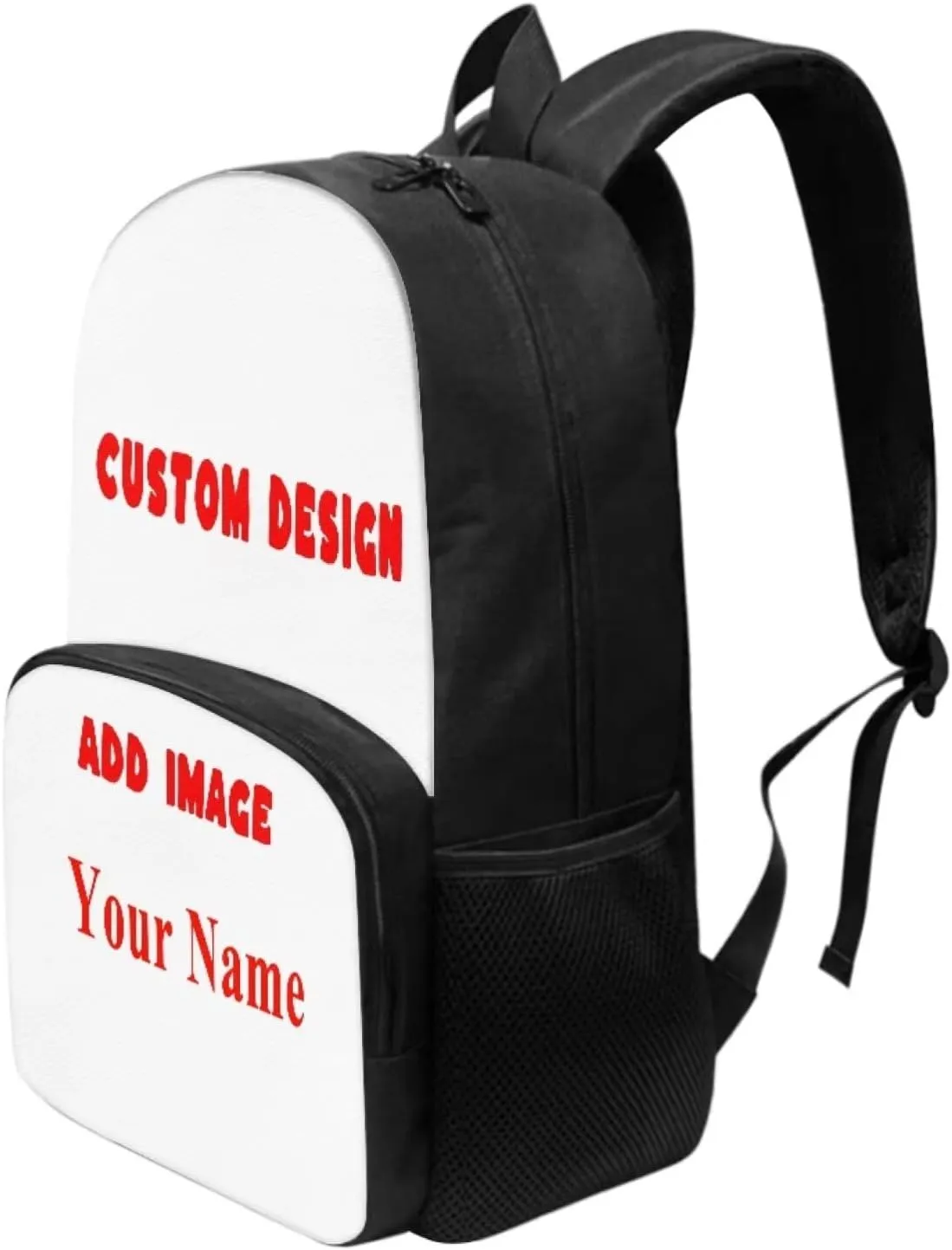 Binienty 17 Inch Backpack Custom Personalize Kids School Bag Preschool Bookbag for Boy Girl Large Capacity School Backpack Custom Image，Kids Name,Casual Daypack Teenager Ruckpack for Outdoor Travle