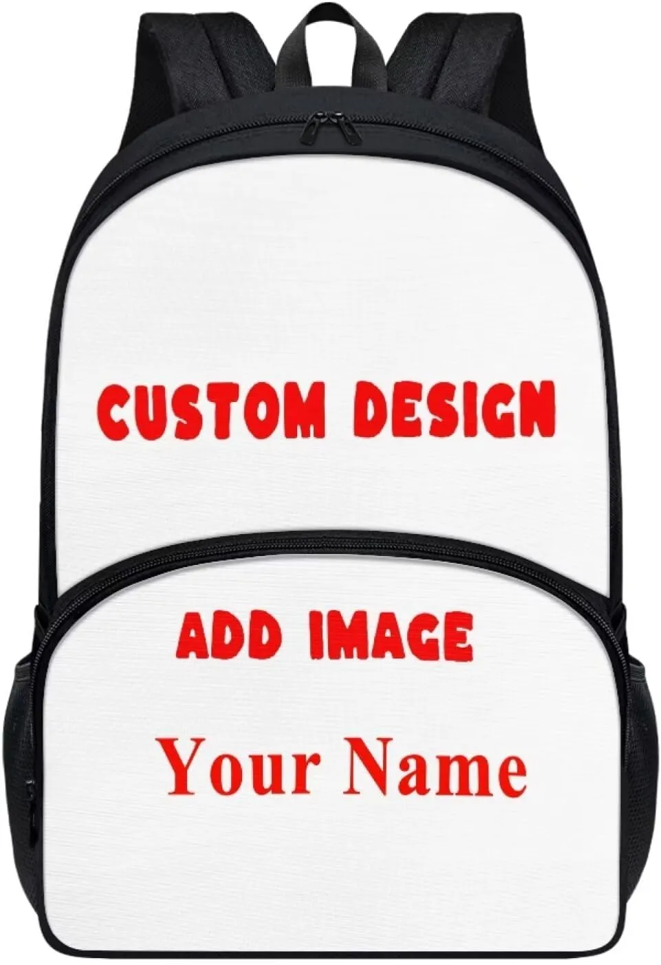 Binienty 17 Inch Backpack Custom Personalize Kids School Bag Preschool Bookbag for Boy Girl Large Capacity School Backpack Custom Image，Kids Name,Casual Daypack Teenager Ruckpack for Outdoor Travle