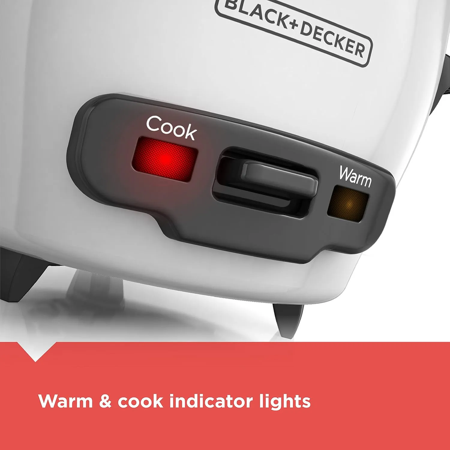 BLACK DECKER 16-Cup Rice Cooker, 8-Cup Uncooked Rice, Steaming Basket, Removable Non-Stick Bowl, One Touch, Keep Warm