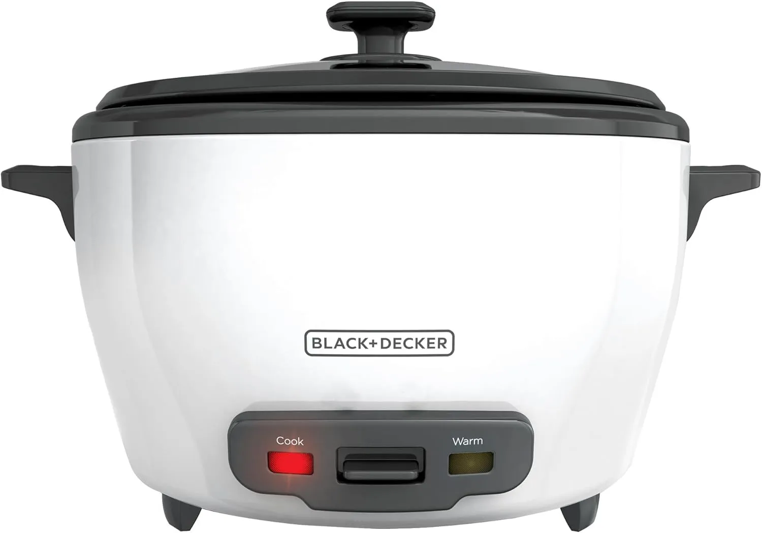 BLACK DECKER 6-Cup Rice Cooker, RC506, 3-cup Uncooked Rice, Steaming Basket, Removable Non-Stick Bowl, One Touch