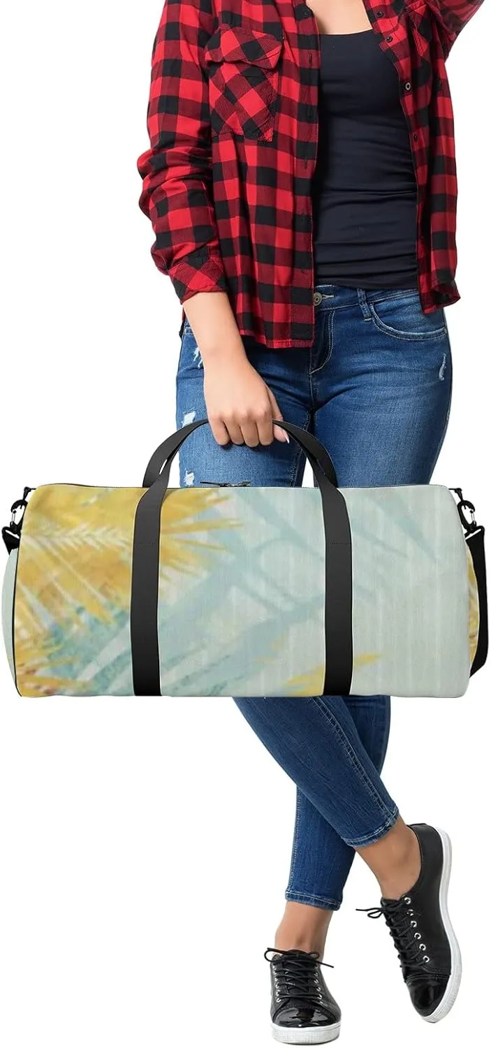 Botanical Wall Art Retro Prints Set Sports Bag Tote Bag Waterproof Gym Bag with Shoulder Strap Zipper 2 Side Pockets for Men and Women, Travel and Storage Shoulder Bag.