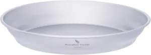 Boundless Voyage Titanium Dish Plate With Mesh Bag - Outdoor Dishware and Utensils Mess Kit, Single-Walled Bowl for Camping, Backpack Hiking