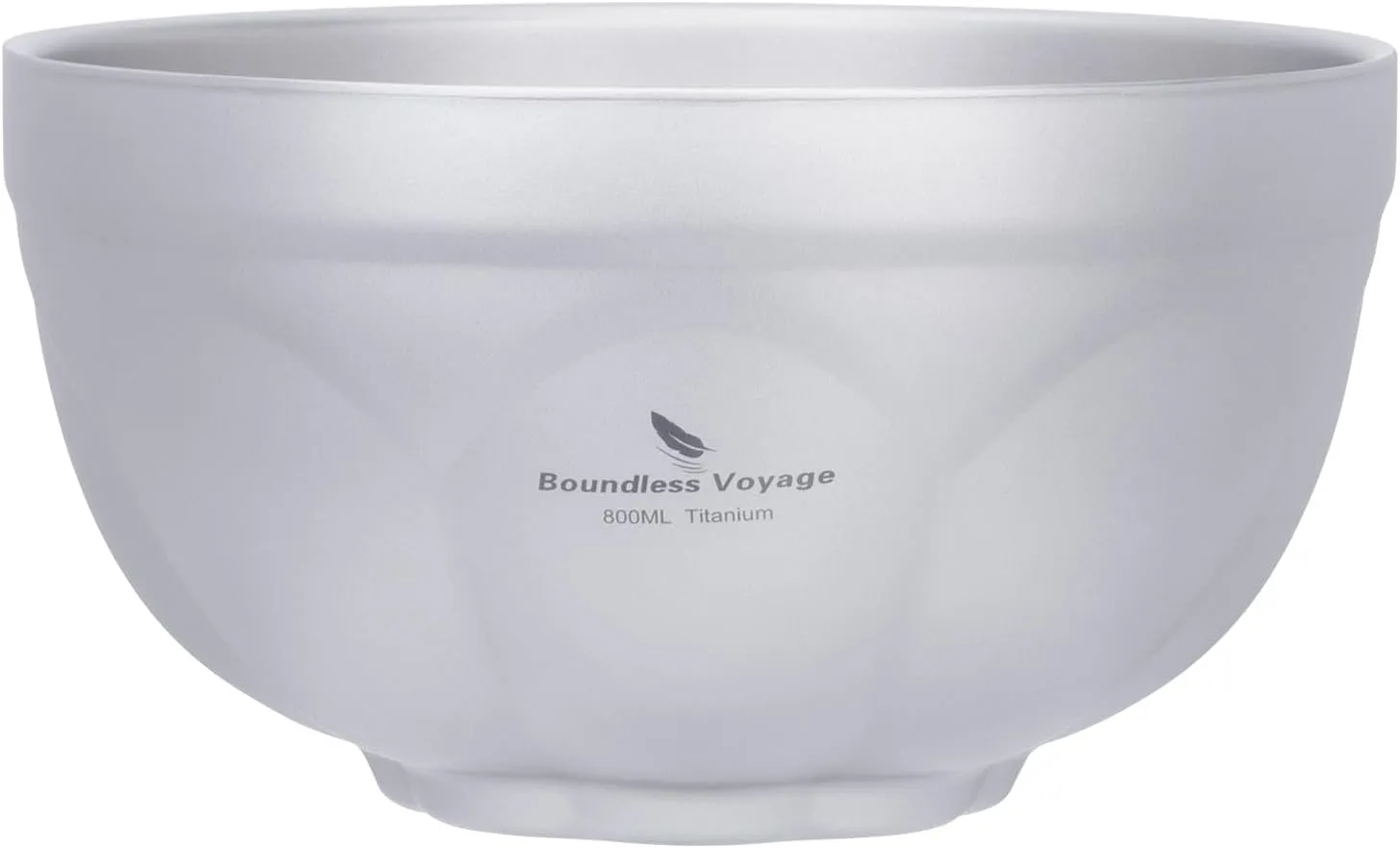 Boundless Voyage Titanium Double Walled Camping Bowls Rice Soup Oatmeal Yogurt Serving Bowl Ultralight Tableware, Dishwasher Safe 800ml Ti1172T