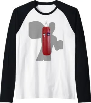 Boxing Bag Cry Raglan Baseball Tee