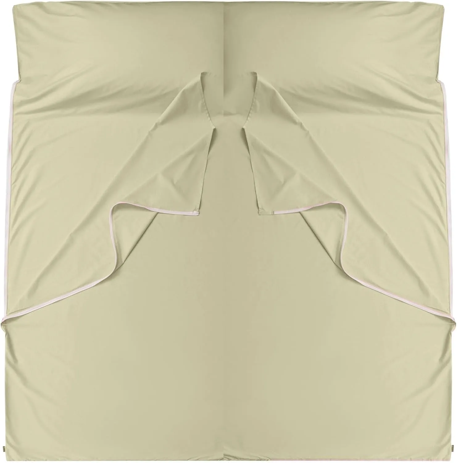 Brand - GANNAFEE Cotton Sleeping Bag Liner with Zipper - 100% Cotton Travel Sheet Sleep Sack Adult - Travel Sleeping Bag for Hotels Camping Hiking