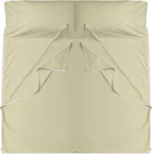 Brand - GANNAFEE Cotton Sleeping Bag Liner with Zipper - 100% Cotton Travel Sheet Sleep Sack Adult - Travel Sleeping Bag for Hotels Camping Hiking