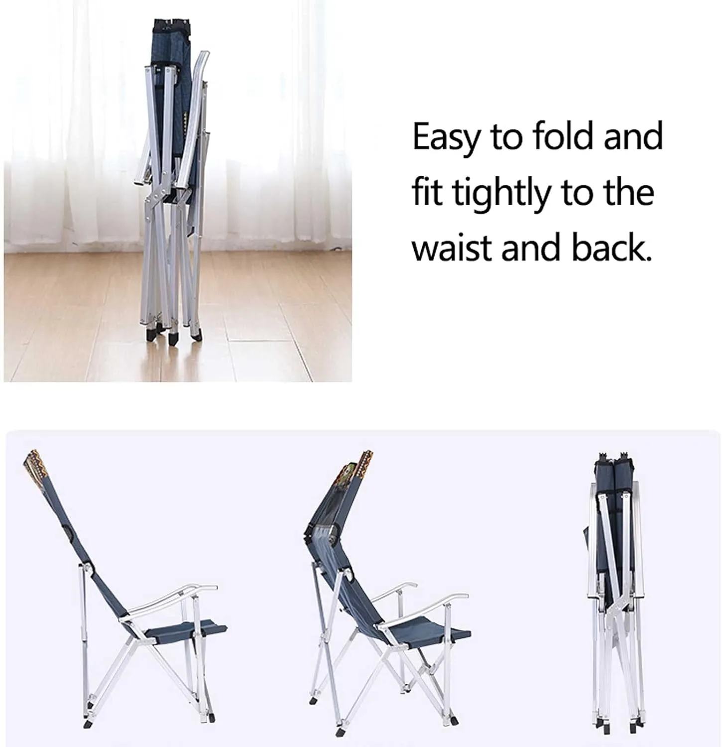 BTZHY Recliner Chair,Portable with Backrest,Outdoor Leisure Fishing Chair,Foldable Sketching Chair,Strong Waterproof,for Beach,Barbecue,Travel.