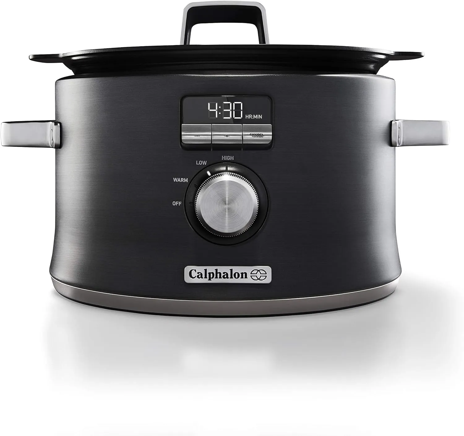 Calphalon Slow Cooker with Digital Timer and Programmable Controls, 5.3 Quarts, Stainless Steel