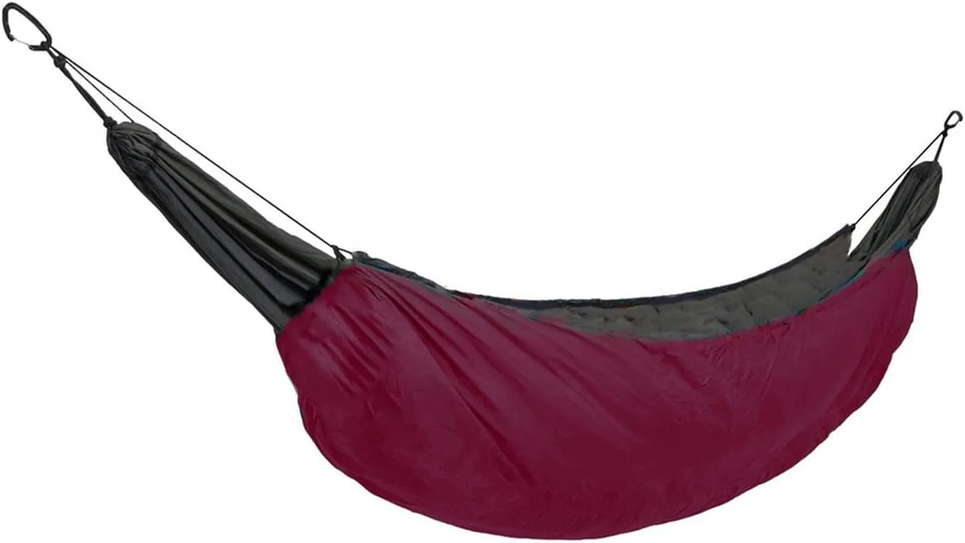 Camp Lightweight Full Length Hammock Underquilt Under Blanket Ultralight Camping Insulation Sleeping Bag 40 F to 68 F (5 C to 20 C) Strong (Wine red)