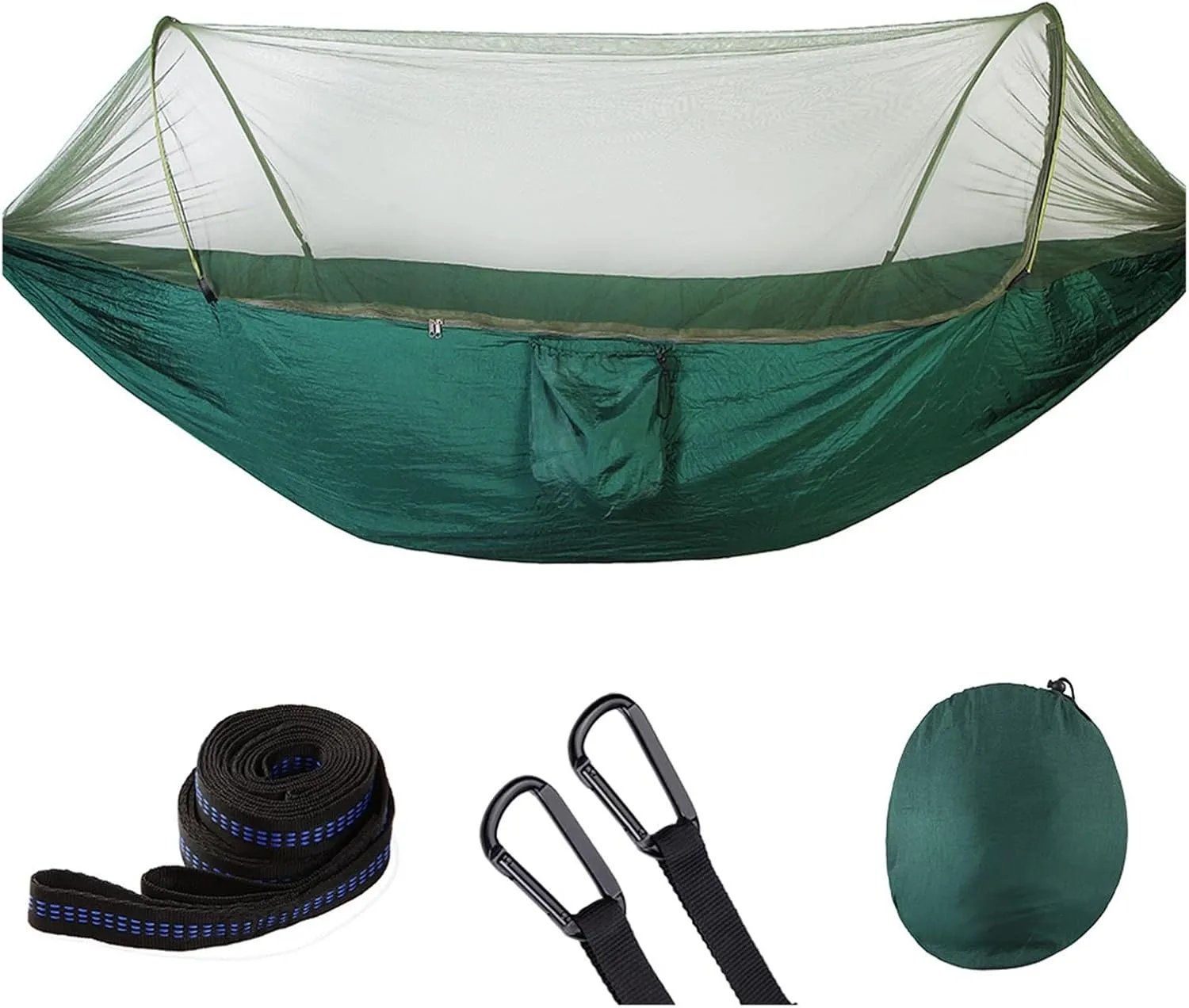 Camp Portable Outdoor Camping Hammock 1-2 Person Go Swing with Mosquito Net Hanging Bed Ultralight Tourist Sleeping Hammock Strong, C L290x140cm