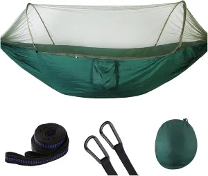 Camp Portable Outdoor Camping Hammock 1-2 Person Go Swing with Mosquito Net Hanging Bed Ultralight Tourist Sleeping Hammock Strong, C L290x140cm
