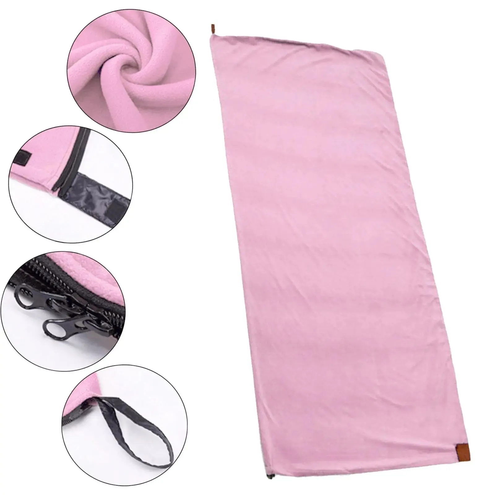 Camping Blanket - Soft Fleece Sleeping Bag Liner for Outdoor Adult Backpacking