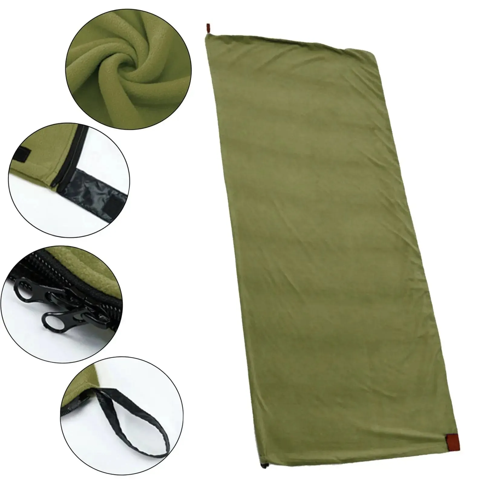Camping Blanket - Soft Fleece Sleeping Bag Liner for Outdoor Adult Backpacking