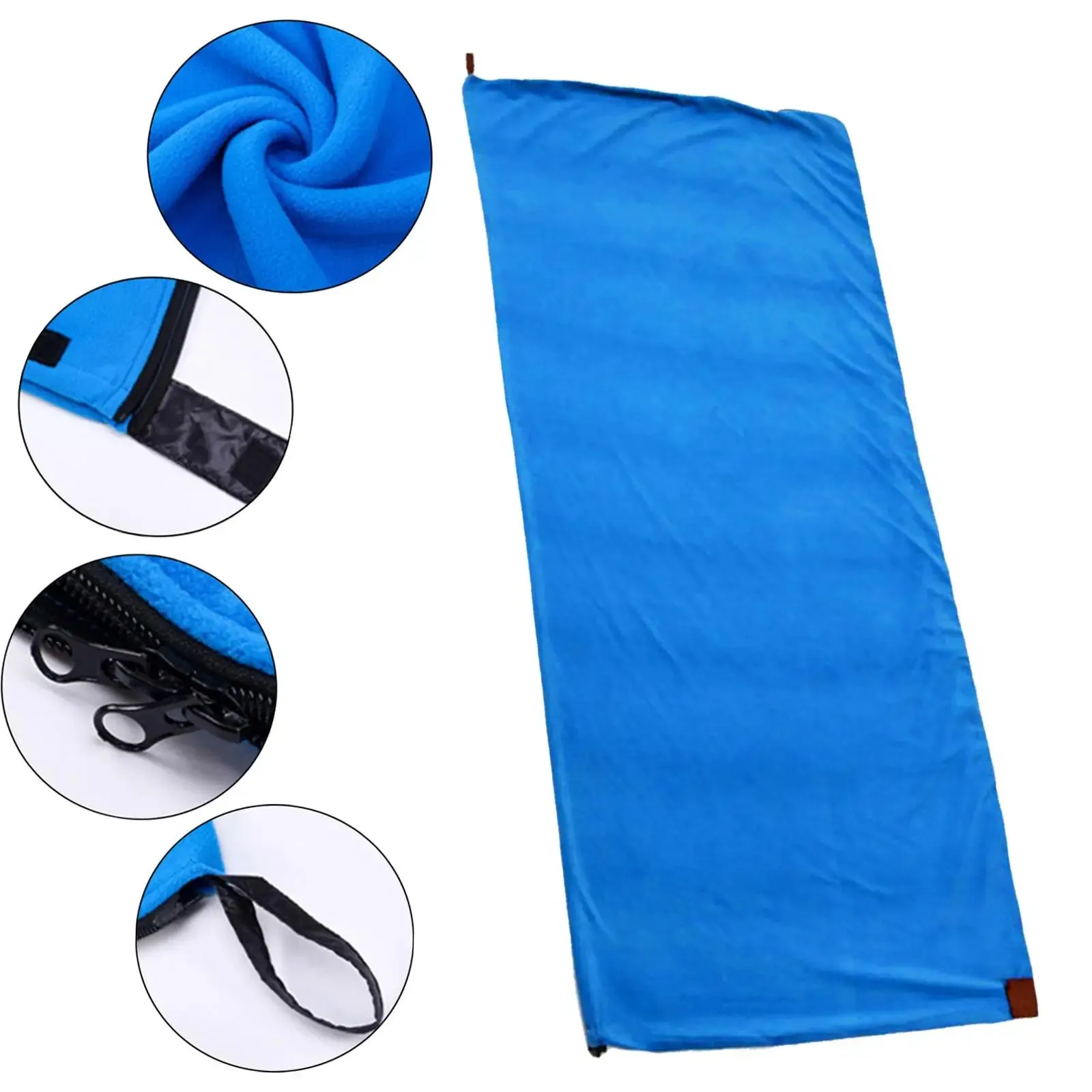 Camping Blanket - Soft Fleece Sleeping Bag Liner for Outdoor Adult Backpacking