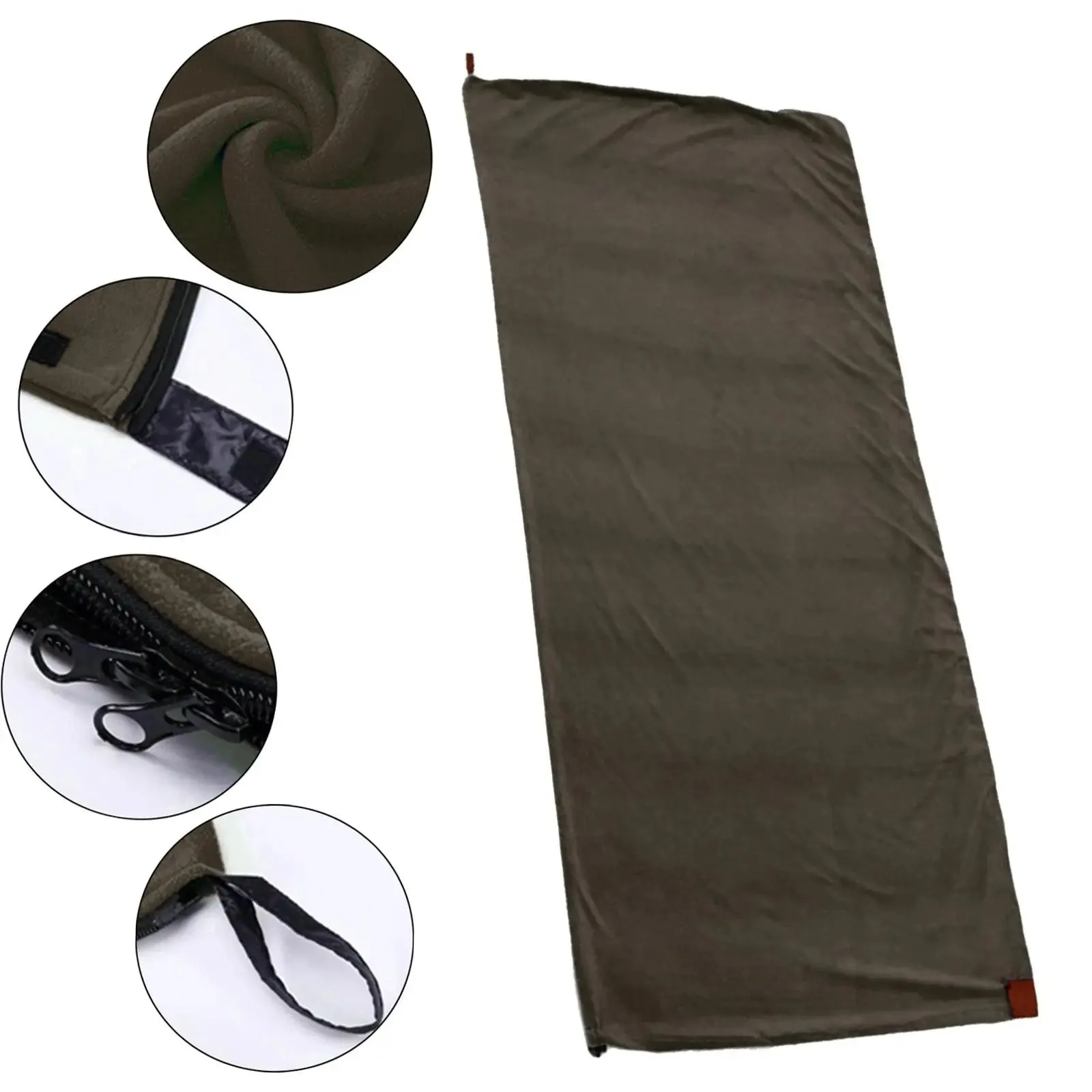 Camping Blanket - Soft Fleece Sleeping Bag Liner for Outdoor Adult Backpacking