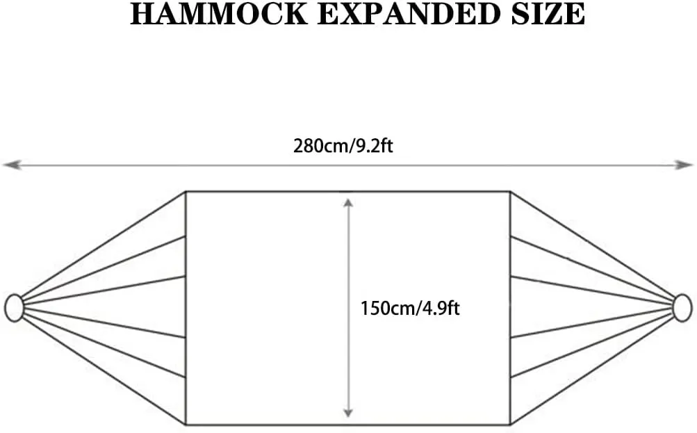 Camping Double Hammock, Fashionable Printed Decorative Thickened Swing, Bedroom Swing Hanging Bed, Load Bearing 200kg/440.9lbs(Yellow)
