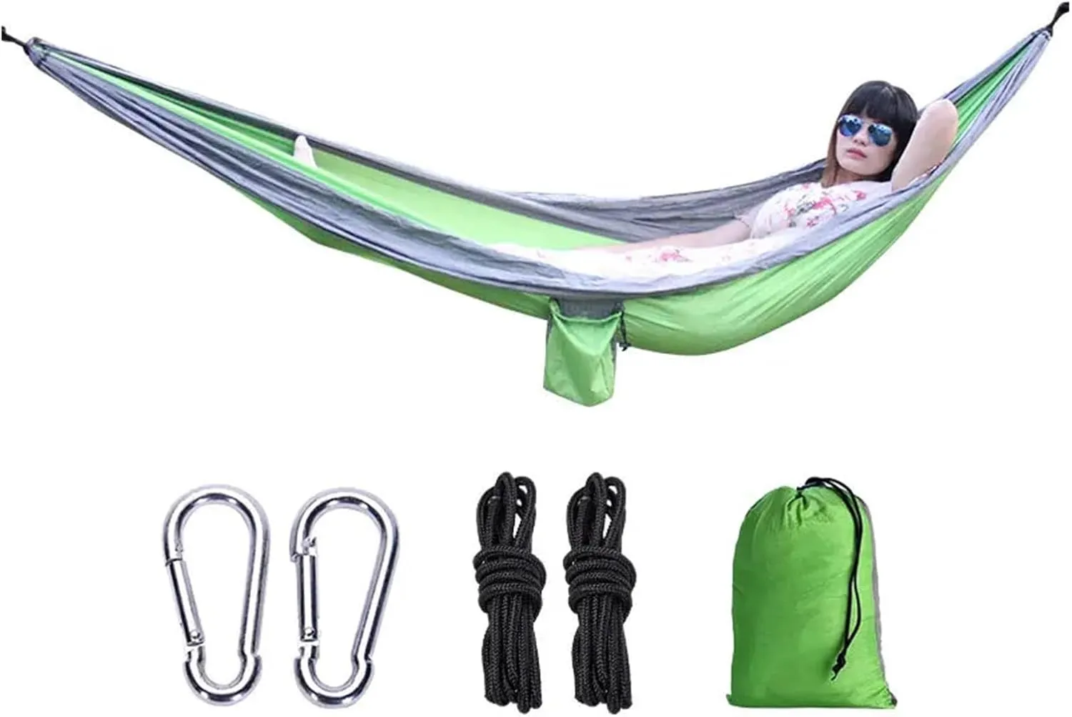 Camping Hammock Double Person Hammock Camping Rocking Chair Outdoor BBQ Travel Swing Hammock Climbing Rest Bed Furniture
