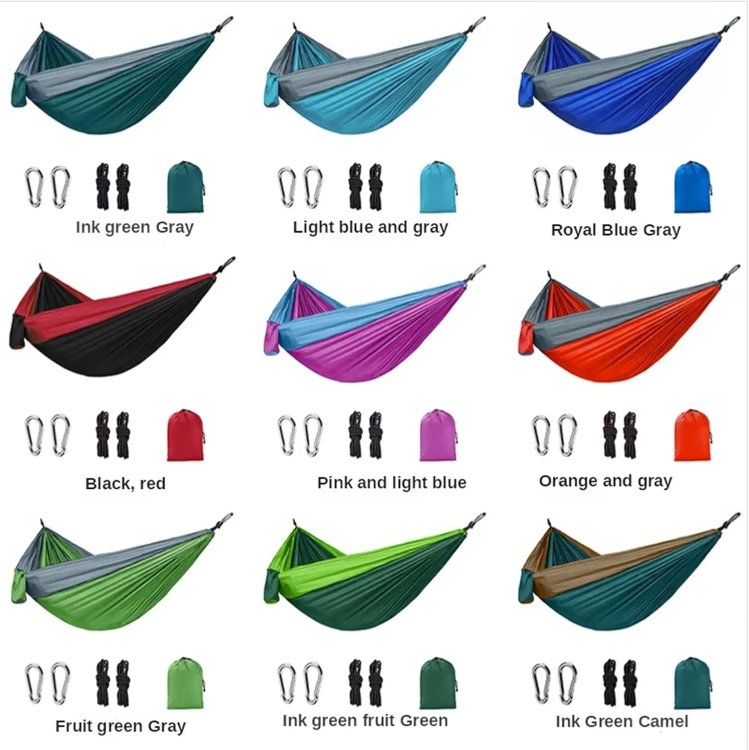 Camping Hammock Double Person Hammock Camping Rocking Chair Outdoor BBQ Travel Swing Hammock Climbing Rest Bed Furniture