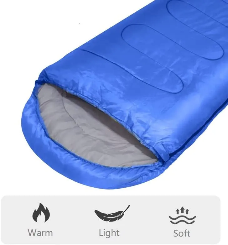 Camping Sleeping Bags Fit for 3 Season for Backpacking, Camping, Hiking and More