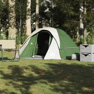 Camping Tent Cabin 4-Person Green Waterproof4,17KG