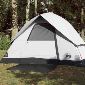 Camping Tent Dome 3-Person White Blackout Fabric Waterproof4,4KG