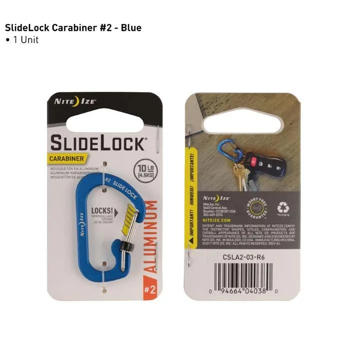 CARABINER WITH SLIDELOCK (ALU)
