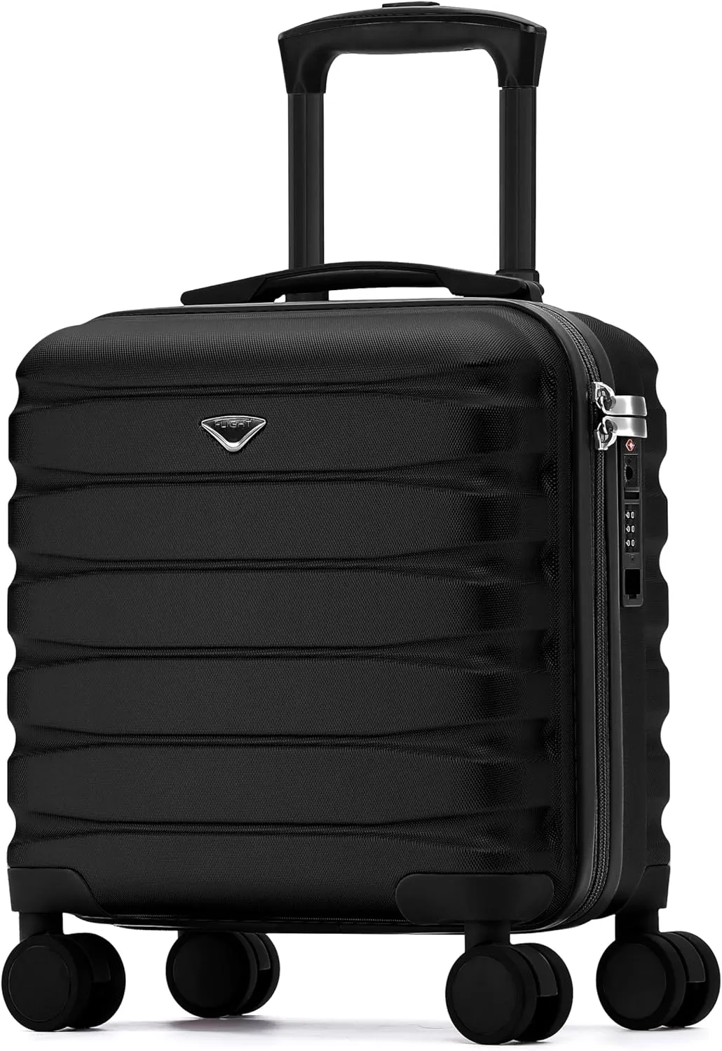 Carry On Suitcase 16.25x13.5x8 Hardside TSA Lock & USB Port Lightweight Luggage Silent Double Spinner Wheels Maximum Underseat Carry-On Bag For Virgin & South West Approved Airlines