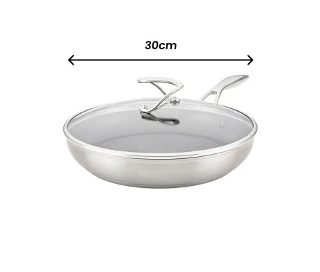 Circulon SteelShield™ Nonstick Stainless Steel S-Series Covered Frypan Induction Suitable - 30cm
