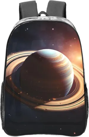 Clear Backpack Waterproof PVC Transparent Laptops Bag Saturn Ring Heavy Duty See Through Daypack