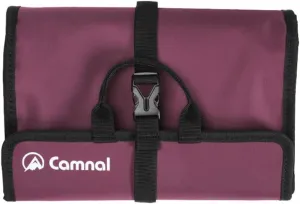 Climbing Quickdraw Hanging Storage Bag, Carabiner Hook Gear Equipment Parts Collections, Durable Foldable Bundled Roll Waterproof Bag(Fuchsia)
