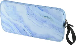 CM Neoprene Carrying Case Bag Protection Pouch Compatible with Magic Keyboard & Mouse, Trackpad (Blue Marble Pattern)