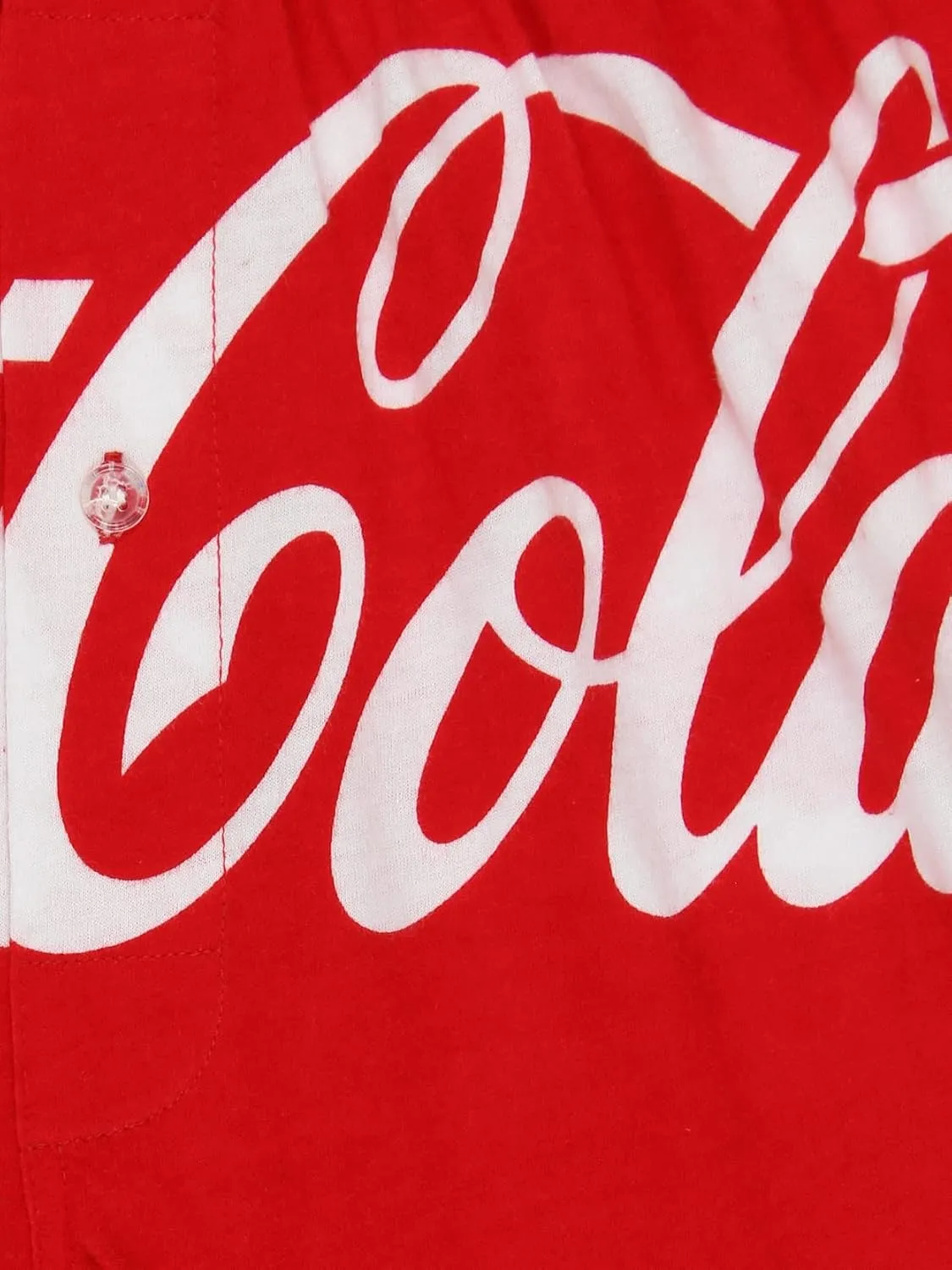 Coca-Cola Diet Coke Logo Mens Novelty Button Fly Boxer Lounge Shorts