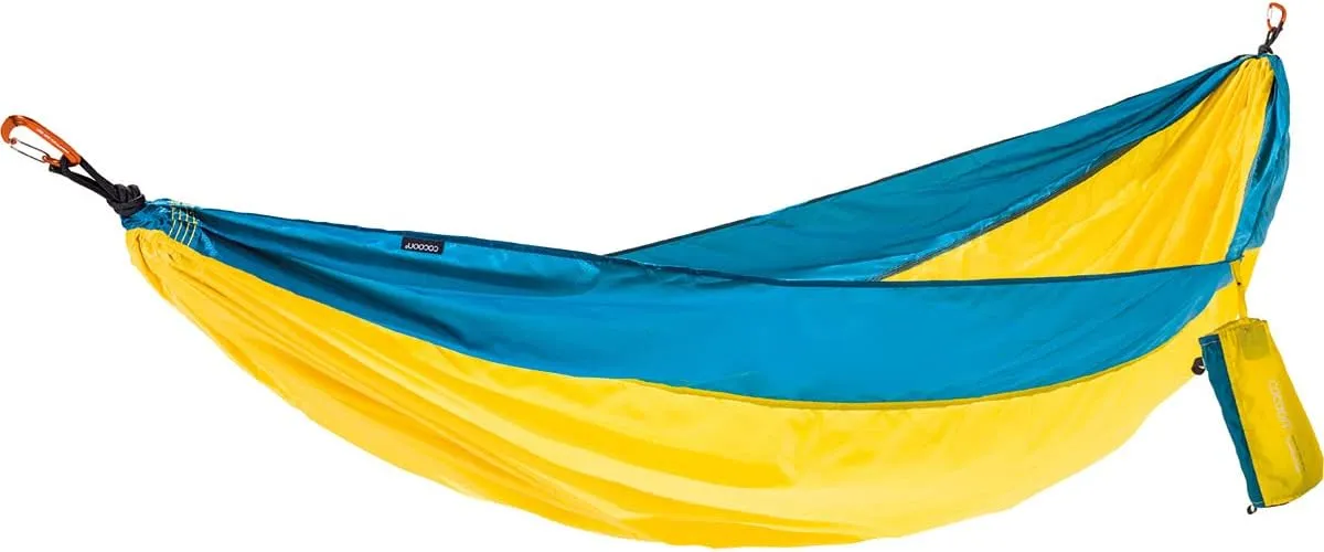 COCOON Premium Camping Hammock, Ultralight, Camping Essentials, Attached Carry Bag (Double 112" x 75" - Island Green)