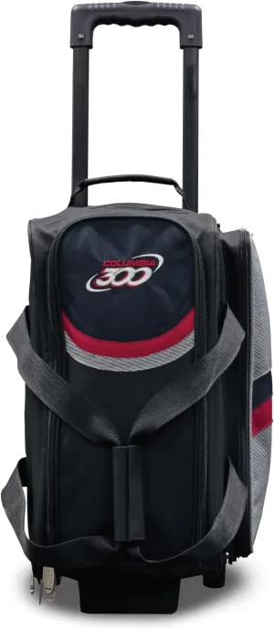 Columbia 300 Boss Double 2 Ball Roller Bowling Bag Red