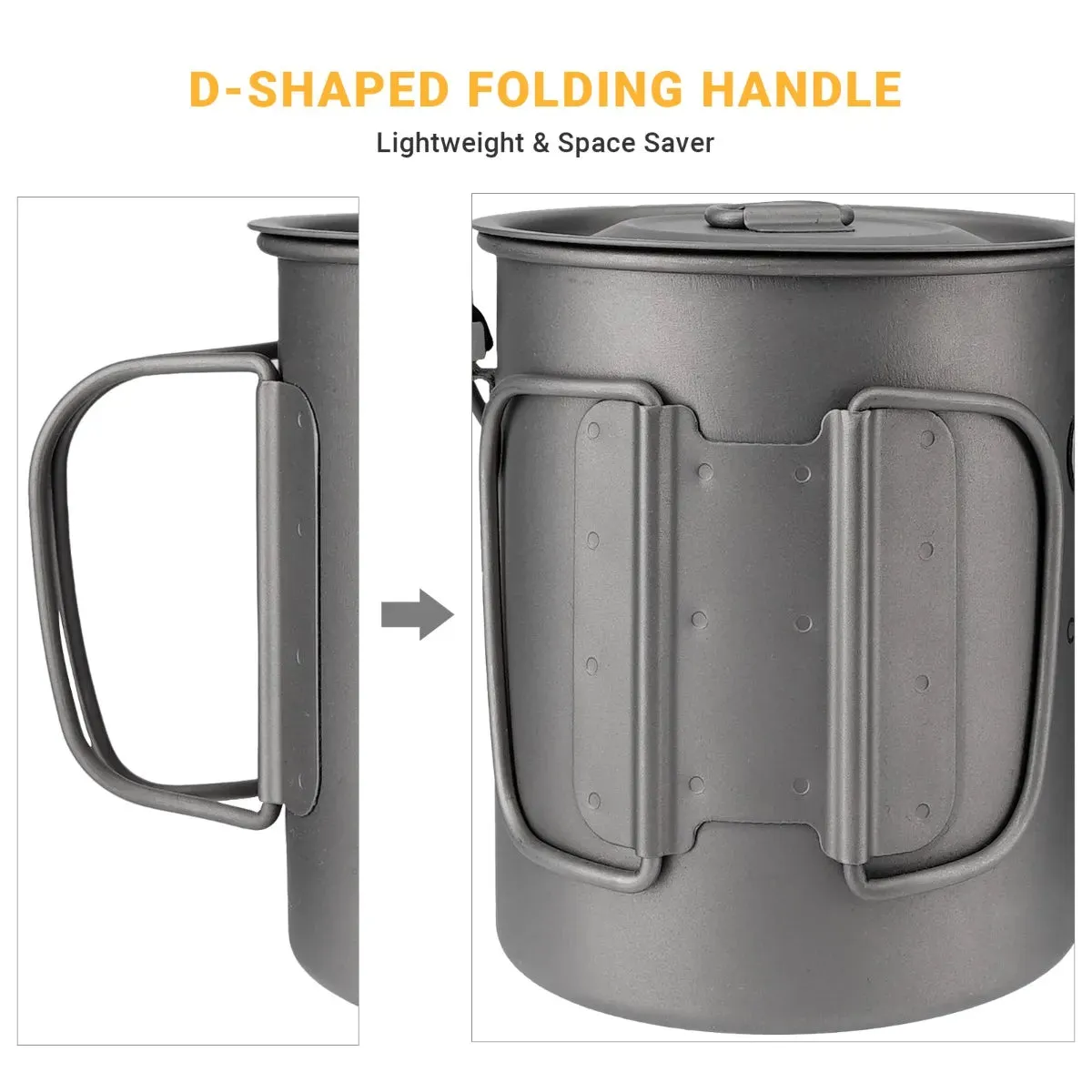 Cook'n'Escape 750ml Titanium Soloist Titanium Pot