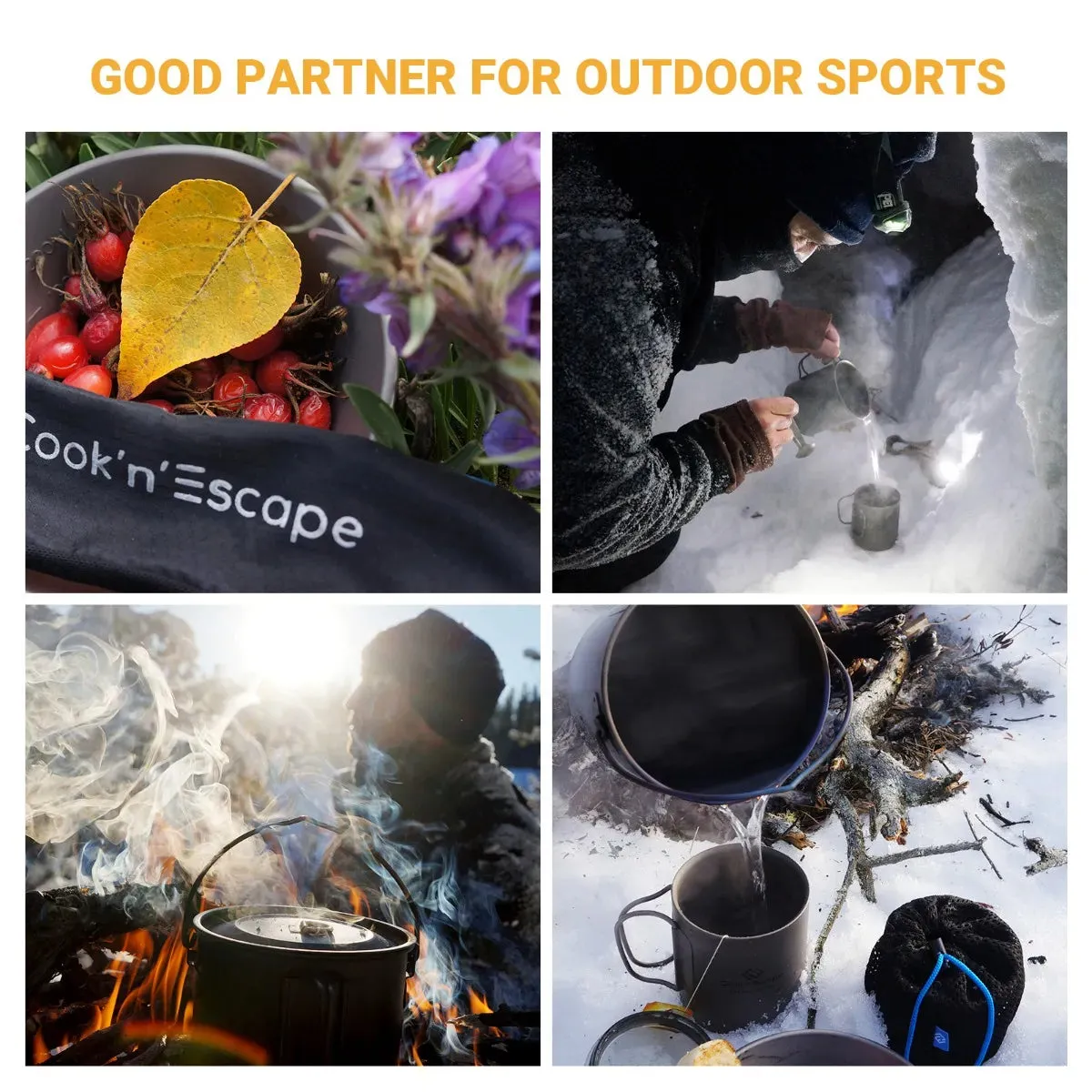 Cook'n'Escape 750ml Titanium Soloist Titanium Pot
