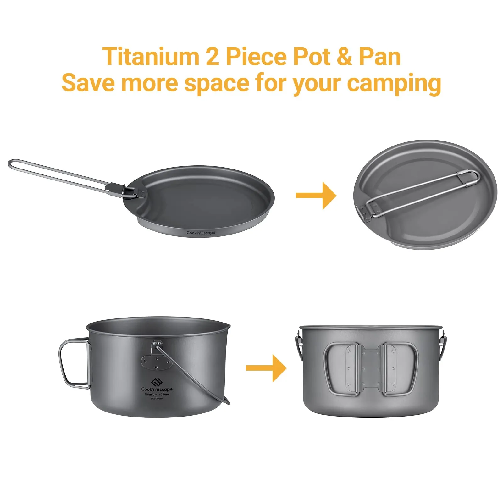 Cook'n'Escape Mountain Top Pot Titanium Pot