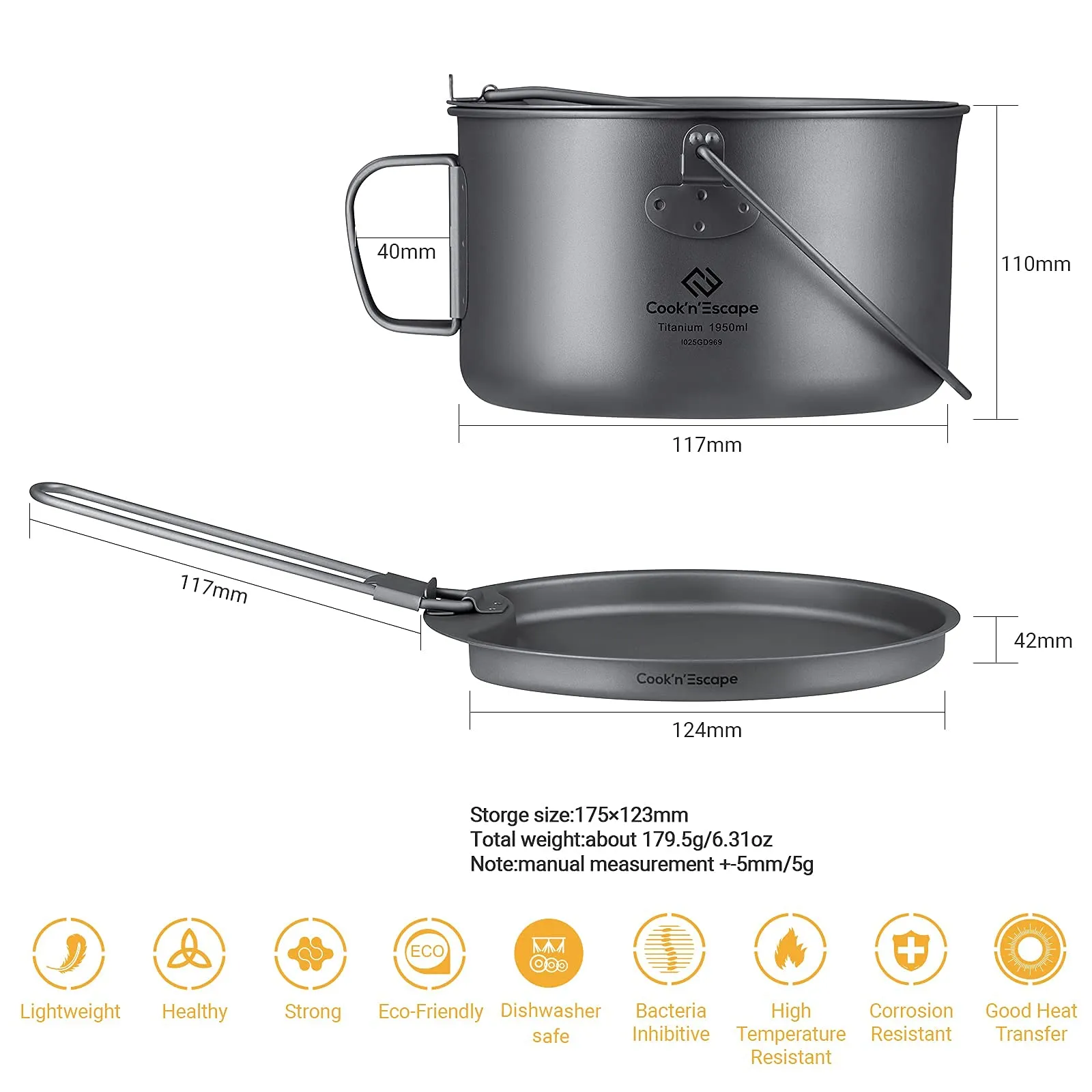 Cook'n'Escape Mountain Top Pot Titanium Pot