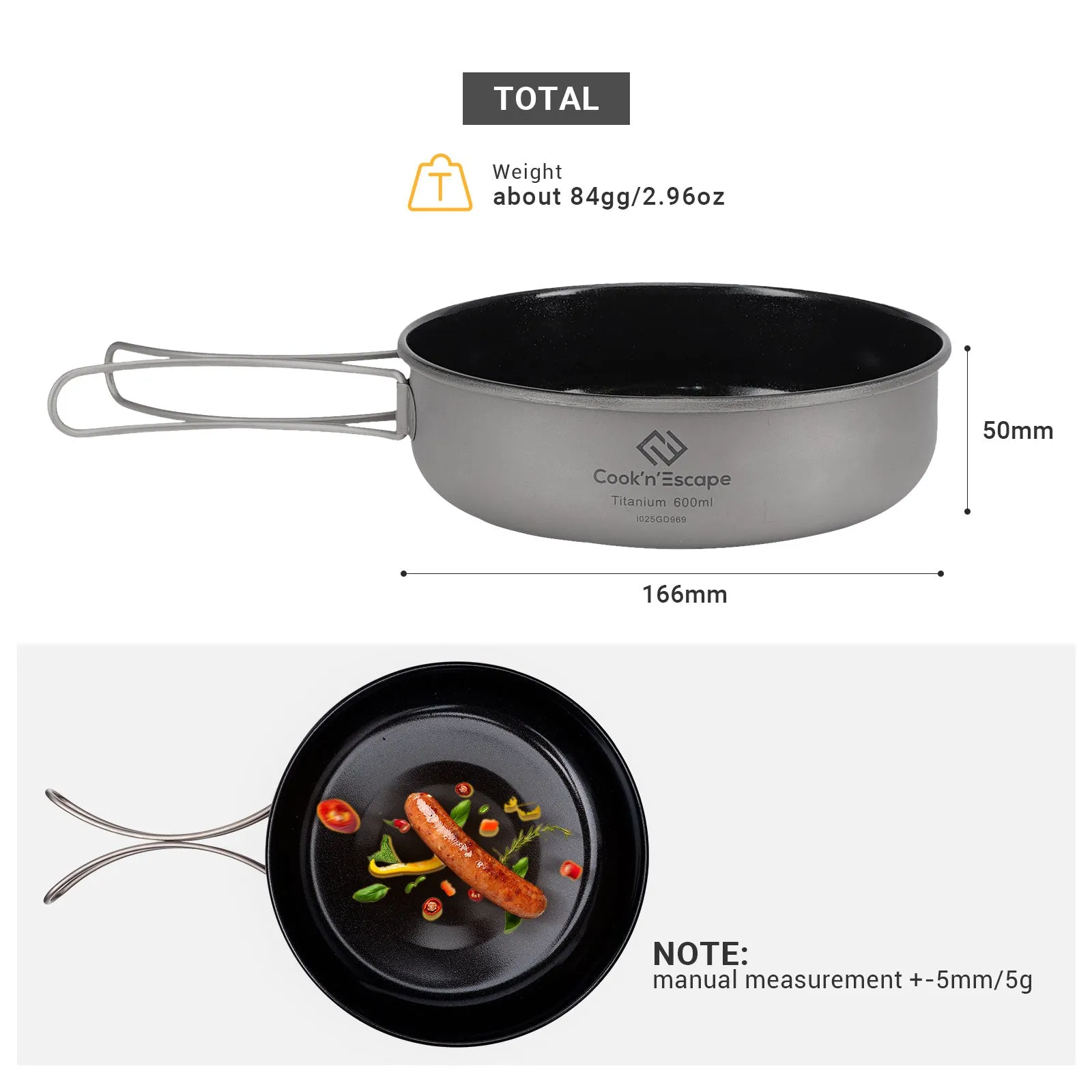 Cook'n'Escape Titanium Frying Pan