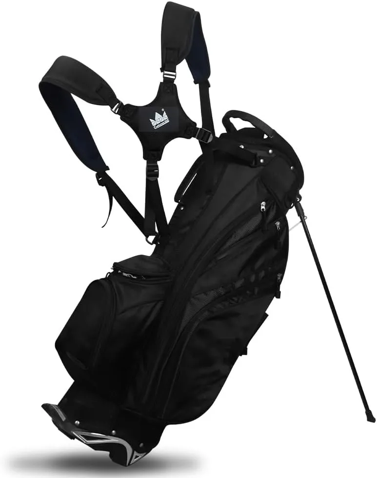 Craftsman Golf Adjustable Waterproof Star Black Blue Golf Bag Backpack Straps Replacement Also for Custom Order with Your Name Stitched