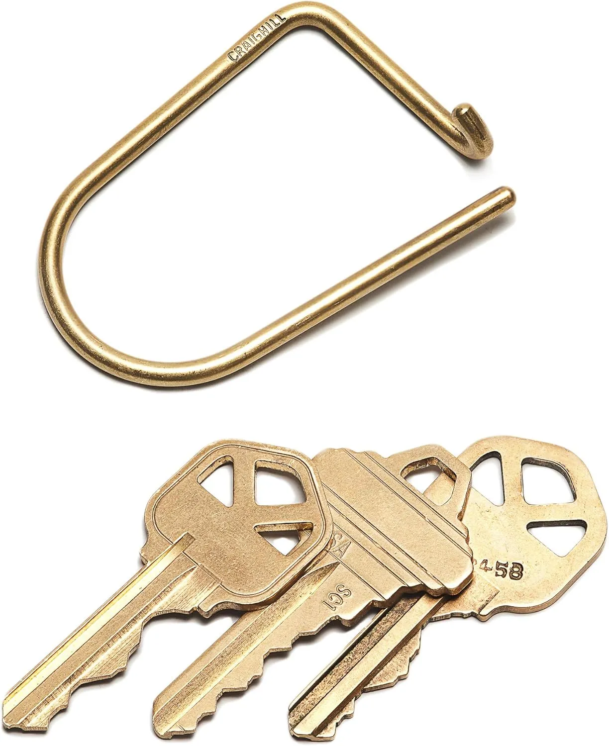Craighill Wilson Keyring - 2” Minimalist Carabiner Clip, Keychain for Car Keys