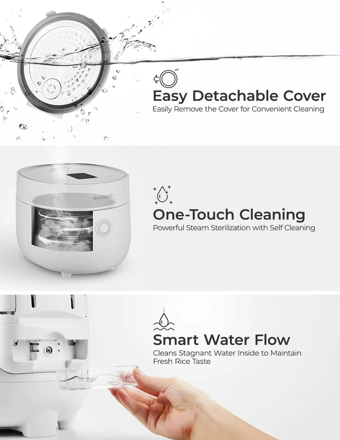 CUCKOO CR-0675FW 6-Cup (Uncooked) / 12-Cup (Cooked) Micom Rice Cooker with Nonstick Inner Pot, 13 Menu Modes, LCD Display, Fuzzy Logic Tech, Auto Clean (White)