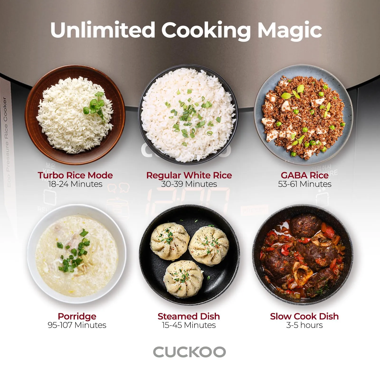 CUCKOO CRP-P1009SB 10-Cup (Uncooked) / 20-Cup (Cooked) Heating Pressure Rice Cooker &amp; Warmer with Nonstick Inner Pot, 13 Menu Modes, Fuzzy Logic Tech, 3 Voice Guide, Auto Clean (Black)