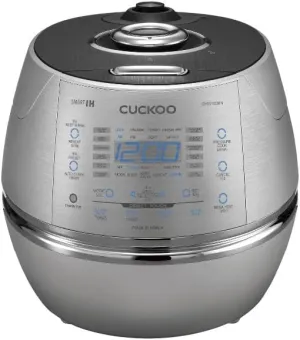 Cuckoo Induction Heating Pressure Rice Cooker with Stainless Steel Inner Pot (10 Cups Uncooked / 20 Cups Cooked) - Certified Refurbished