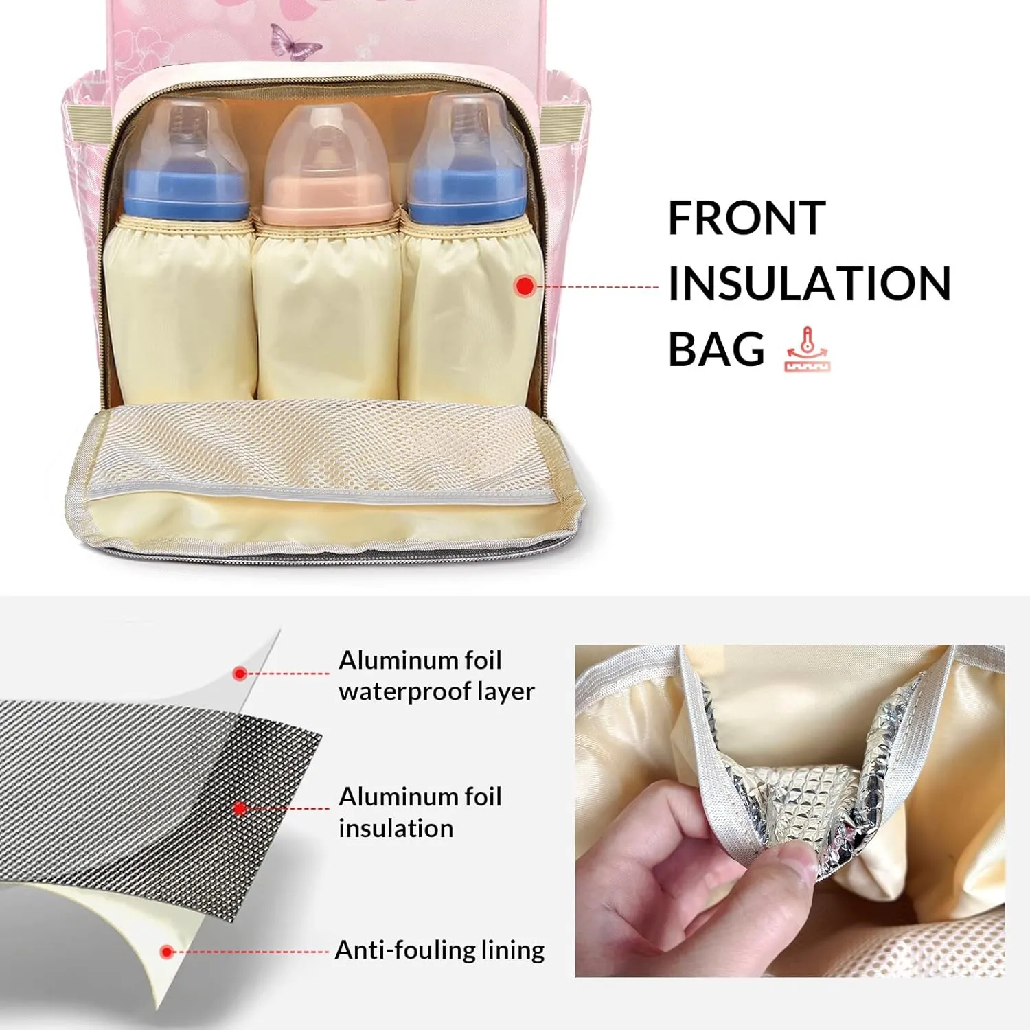 Cute Animal Mummy Bags Custom Personalized with Name Diaper Bags Backpack Gifts