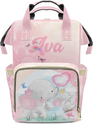 Cute Animal Mummy Bags Custom Personalized with Name Diaper Bags Backpack Gifts