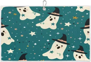 Cute Animal Stars Golf Towel with Heavy Duty Carabiner Clip Quick Dry Ultra Absorbent Club Ball Cleaning Towel Golf Accessories for Men Women