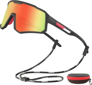Cycling Sunglasses for Men Women Sports Sunglass Polarized UV Protection for Bicycle Running Baseball Glasses
