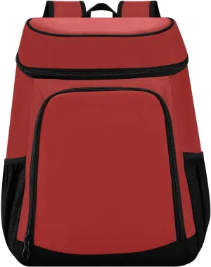 Dark Salmon Cooler Bag Backpack 36 Cans Insulated Leakproof Waterproof Beach Cooler Lunch Box Backpack